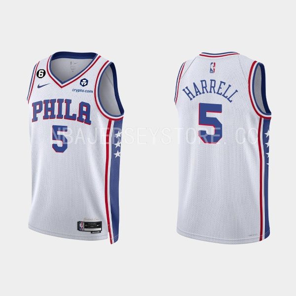 Philadelphia 76ers Montrezl Harrell #13 2022-23 Association Edition White Jersey Swingman