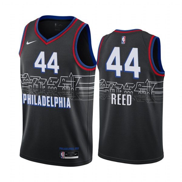 Philadelphia 76ers Paul Reed 2021 Black City Edition Jersey
