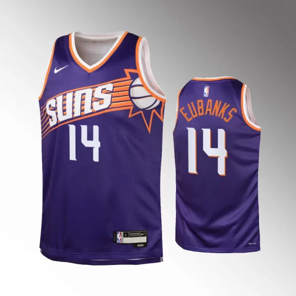 Phoenix Suns #14 Drew Eubanks 2023-24 Icon Edition Swingman Purple Jersey