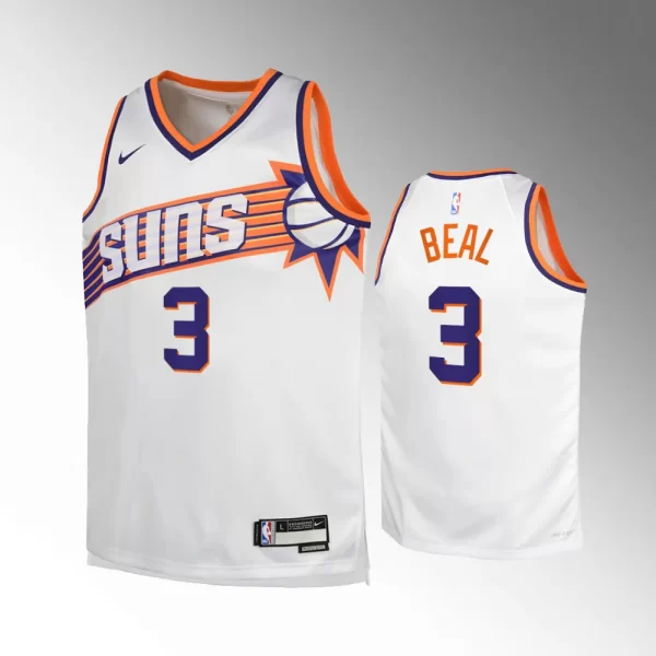 Phoenix Suns #3 Bradley Beal 2023-24 Association Edition Swingman White Jersey