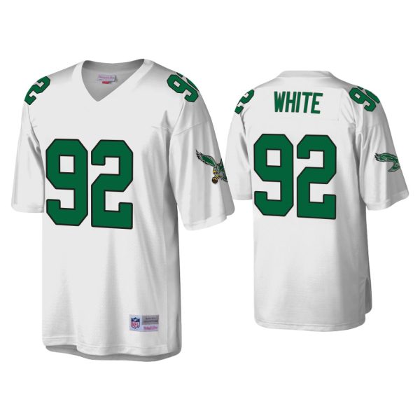 Reggie White Philadelphia Eagles White Throwback Legacy Replica Jersey
