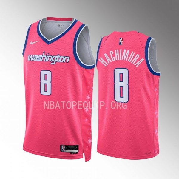 Rui Hachimura 2022-23 Washington Wizards Pink #8 City Edition Jersey Cherry Blossom