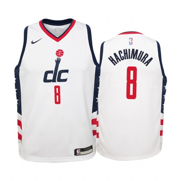 Rui Hachimura Washington Wizards White City 2019-20 Jersey - Youth