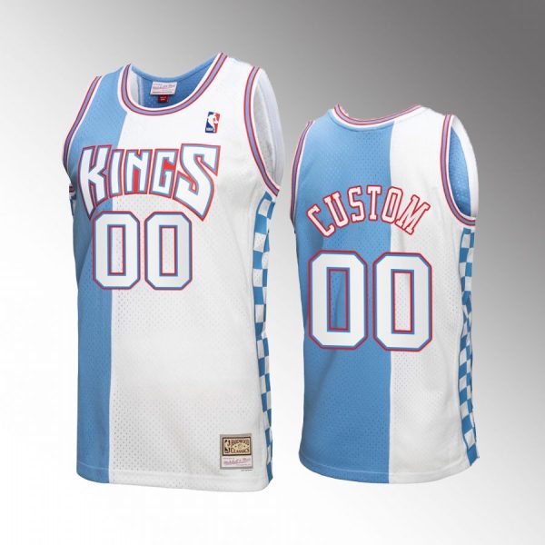 Sacramento Kings Custom Reload 3.0 #00 White Mitchell Ness Jersey