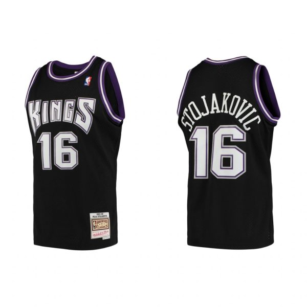 Sacramento Kings Peja Stojakovic 2001-02 Hardwood Classics Black Jersey