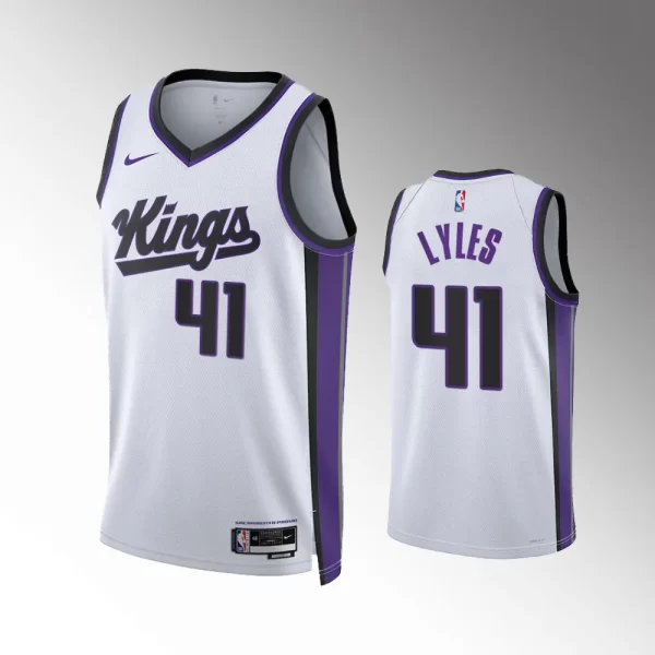 Sacramento Kings White Association Edition #41 Trey Lyles 2023-24 Swingman Jersey
