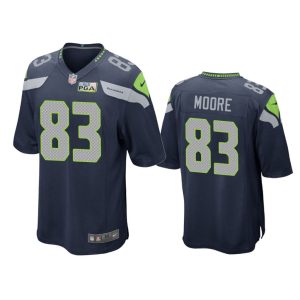 Seattle Seahawks #83 Navy Men David Moore Game Jersey