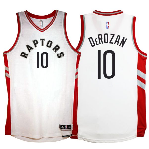 Toronto Raptors #10 DeMar DeRozan 2015-16 New Swingman Home White Jersey