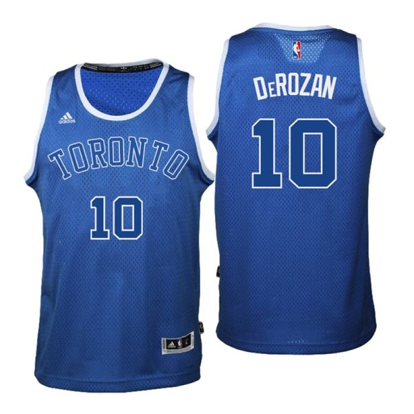 Toronto Raptors #10 DeMar DeRozan Huskies 2016-17 Season New Alternates Blue Jersey