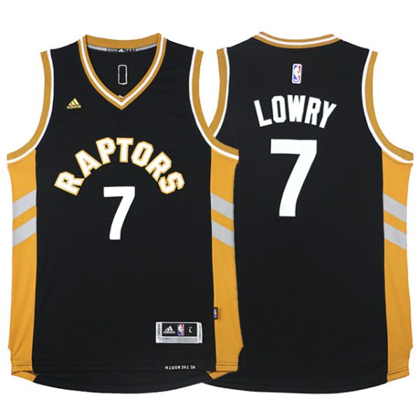 Toronto Raptors #7 Kyle Lowry 2015-16 Away Alternate Brown Jersey