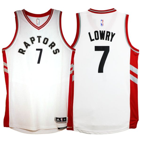 Toronto Raptors #7 Kyle Lowry 2015-16 new Swingman Home White Jersey