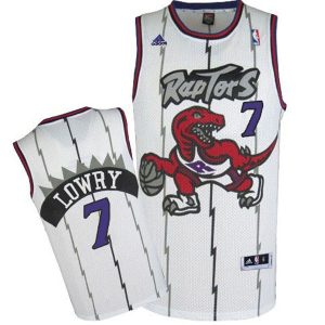 Toronto Raptors #7 Kyle Lowry Soul Swingman Home White Jersey