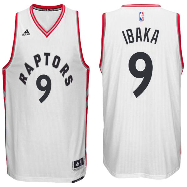 Toronto Raptors #9 Serge Ibaka 2016-17 New Swingman Home White Jersey