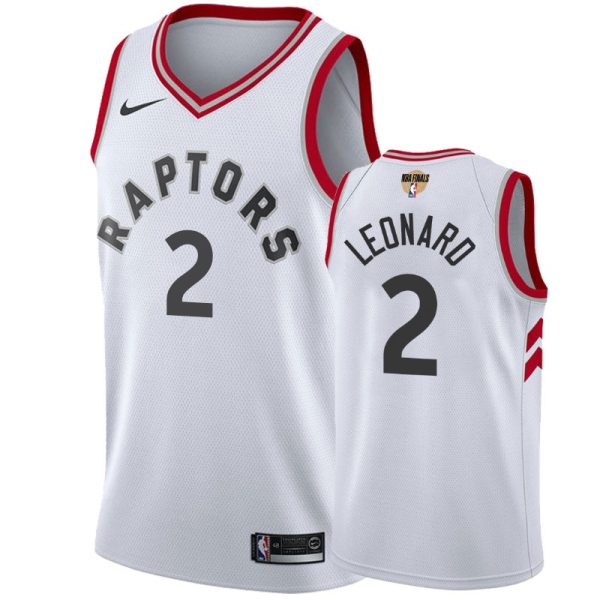 Toronto Raptors Kawhi Leonard White 2019 NBA Finals Swingman Association Men's Jersey