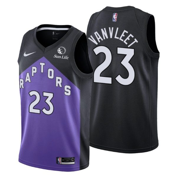 Toronto Raptors NO. 23 Fred VanVleet Earned Edition Purple Jersey