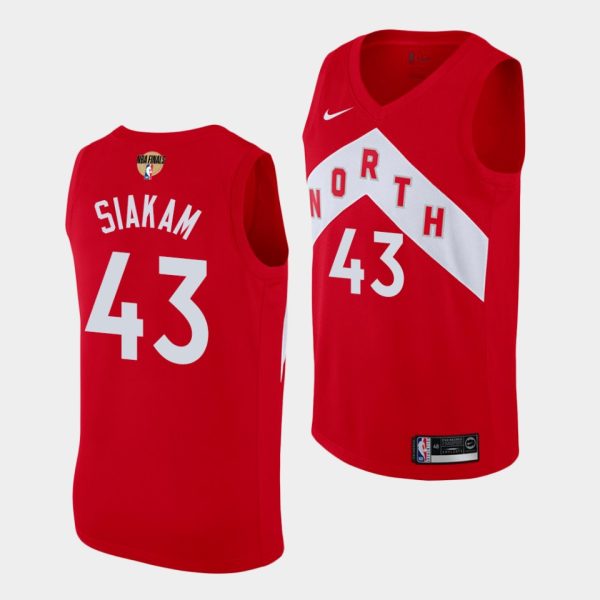 Toronto Raptors Pascal Siakam #43 Earned 2019 NBA Finals Jersey Red