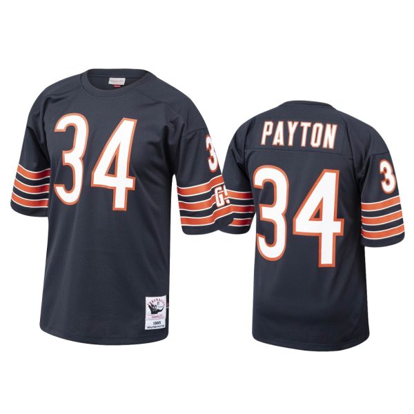 Walter Payton Chicago Bears Navy 1985 Throwback Jersey