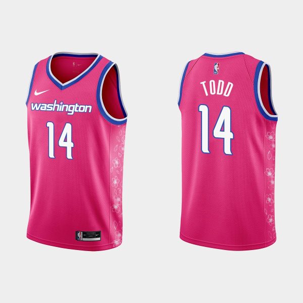 Washington Wizards #14 Isaiah Todd 2022-23 Cherry Blossom City Pink Jersey