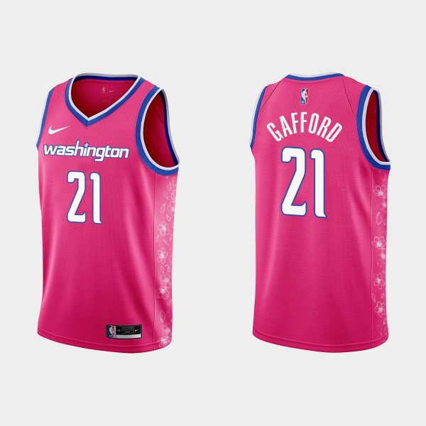 Washington Wizards #21 Daniel Gafford 2022-23 Cherry Blossom City Pink Jersey
