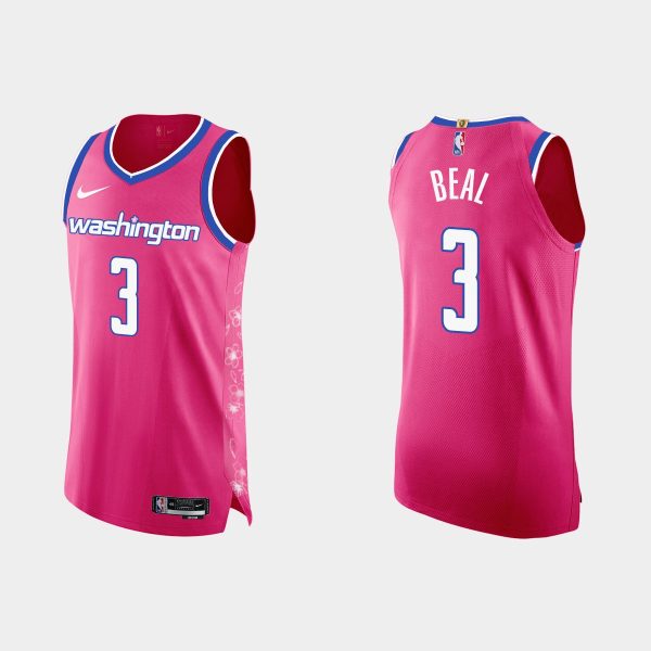 Washington Wizards #3 Bradley Beal  Cherry Blossom City Pink Jersey