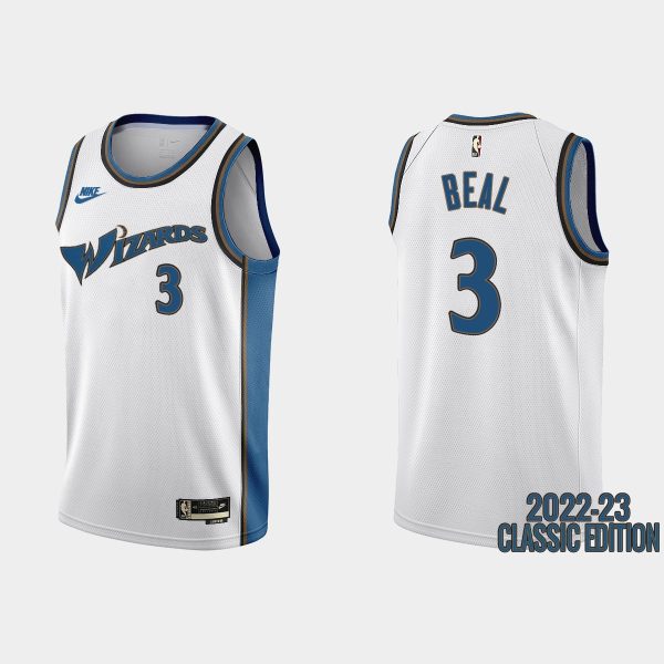 Washington Wizards Bradley Beal #3 2022-23 Classic Edition White Jersey