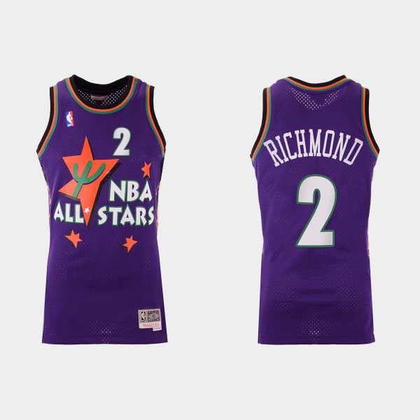 Western Conference Sacramento Kings Mitch Richmond Purple 1995 NBA All-Star #2 Jersey