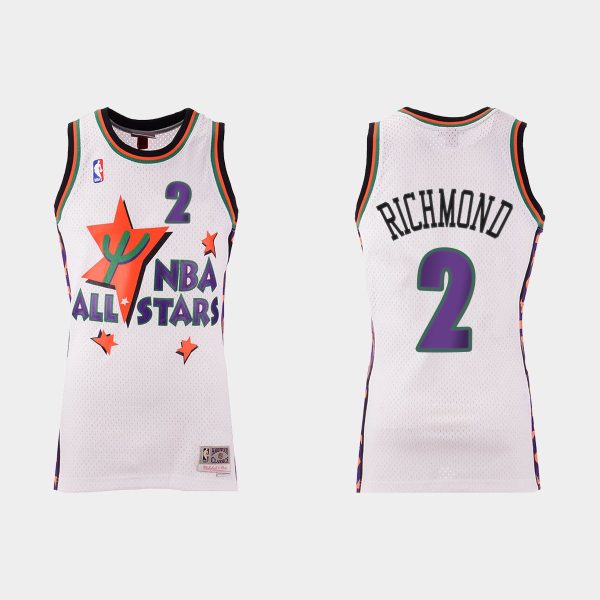 Western Conference Sacramento Kings Mitch Richmond White 1995 NBA All-Star #2 Jersey