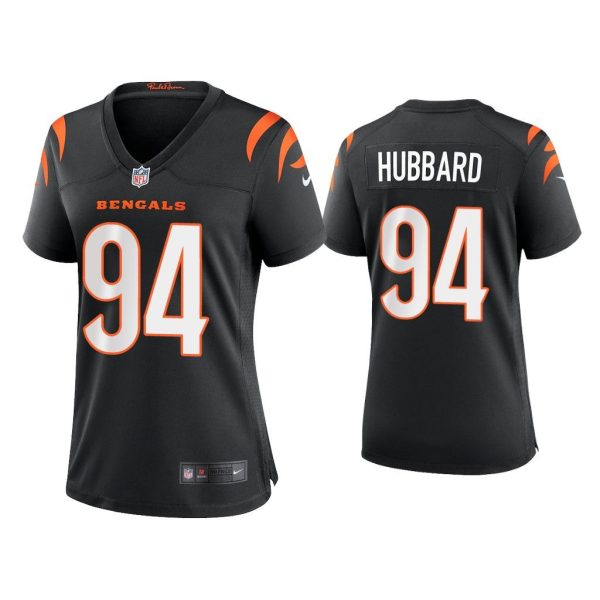 Women 2021 Sam Hubbard Cincinnati Bengals Black Game Jersey