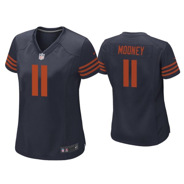 Women Darnell Mooney Chicago Bears Navy Throwback Game Jersey
