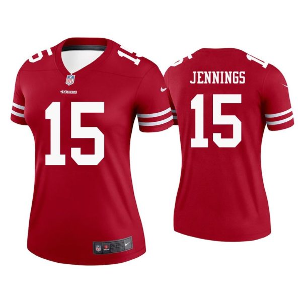 Women Jauan Jennings San Francisco 49ers Scarlet Legend Jersey