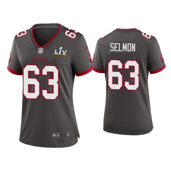 Women Lee Roy Selmon Tampa Bay Buccaneers Super Bowl LV Pewter Game Jersey