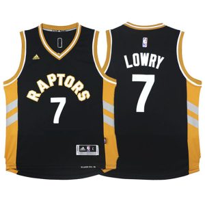 Youth Toronto Raptors #7 Kyle Lowry 2015-16 Away Alternate Brown Jersey