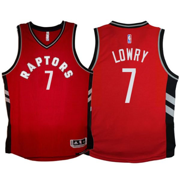 Youth Toronto Raptors #7 Kyle Lowry 2015-16 Away Alternate Red Jersey