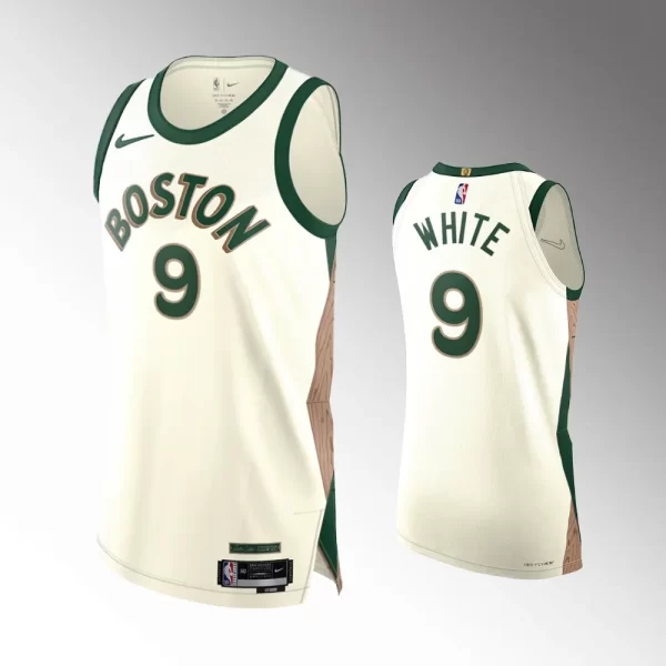 2023-24 Boston Celtics #9 Derrick White Green City Edition Jersey