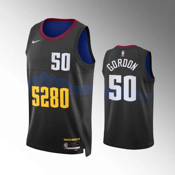 Denver Nuggets City Edition Black 2023-24 #50 Aaron Gordon Jersey