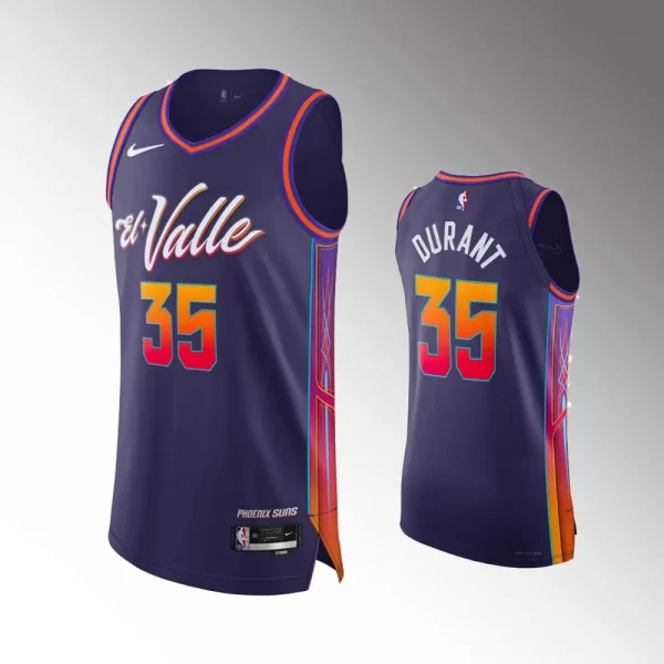 Kevin Durant #35 Phoenix Suns 2023-24 City Edition Jersey - Purple