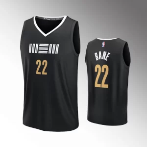 Memphis Grizzlies Desmond Bane Black 2023-24 Fast Break #22 Jersey - City Edition