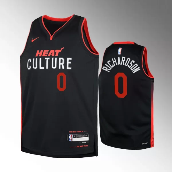 Miami Heat #0 Josh Richardson 2023-24 City Edition Swingman Black Jersey