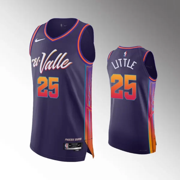 Nassir Little #25 Phoenix Suns 2023-24 City Edition Jersey - Purple
