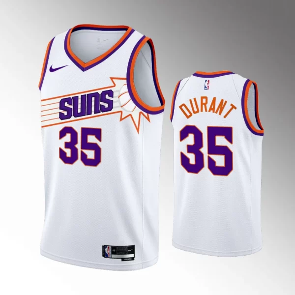 Phoenix Suns #35 Association Edition White 2023-24 Kevin Durant Jersey Swingman