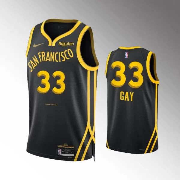 Rudy Gay #33 Swingman Golden State Warriors 2023-24 City Edition Jersey - Black