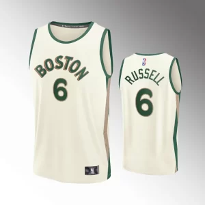 Unisex #6 Bill Russell Boston Celtics Fast Break 2023-24 City Edition Cream Jersey