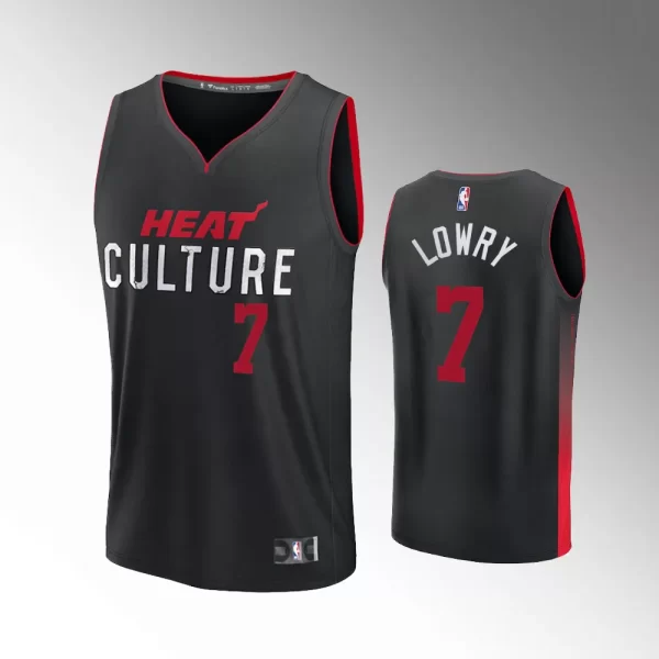 Unisex #7 Kyle Lowry Miami Heat Fast Break 2023-24 City Edition Black Jersey