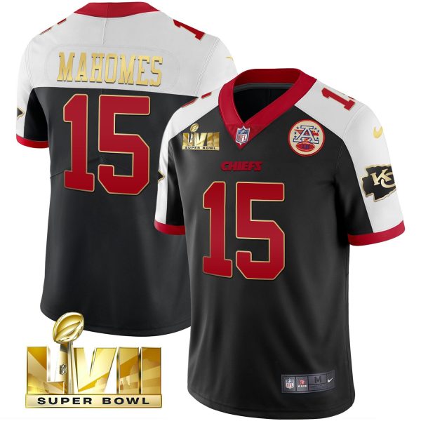 Men Kansas City Chiefs Super Bowl LVII Alternate Gold Vapor Jersey