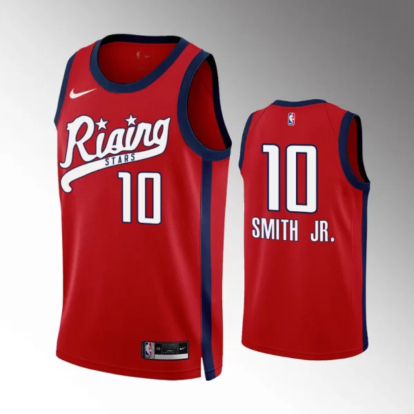 Houston Rockets 2024 Panini Rising Stars Jabari Smith Jr. Red Jersey Swingman