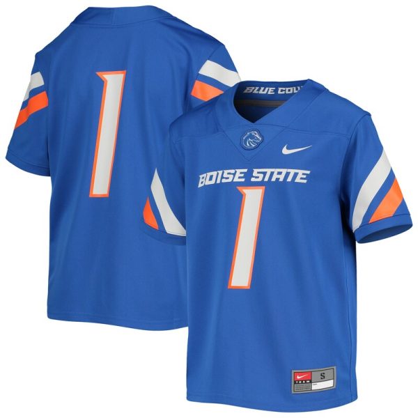 #1 Boise State Broncos Youth Untouchable Football Jersey - Royal