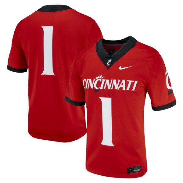 #1 Cincinnati Bearcats Untouchable Football Jersey - Red