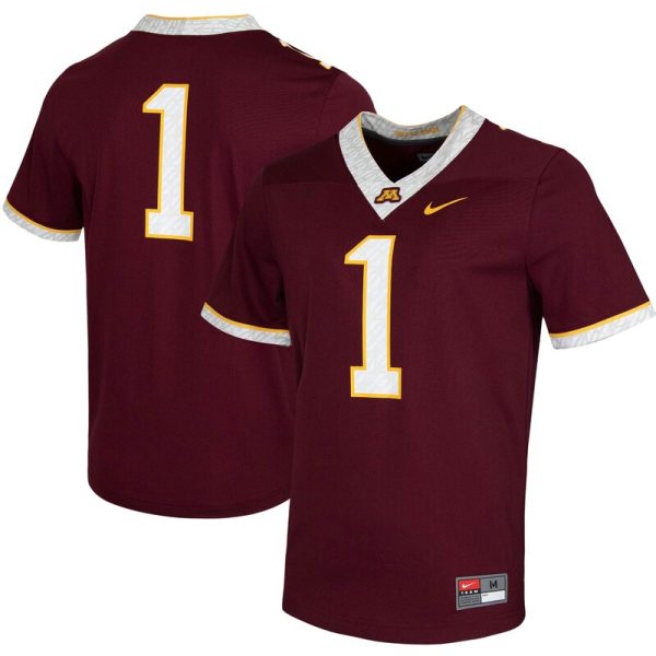 #1 Minnesota Golden Gophers Untouchable Game Jersey - Maroon