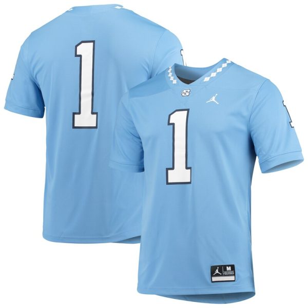 #1 North Carolina Tar Heels Game Jersey - Carolina Blue