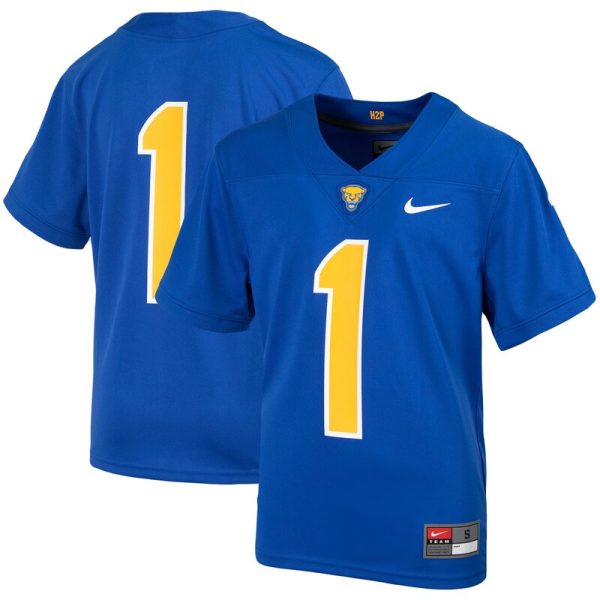 #1 Pitt Panthers Youth Untouchable Football Jersey - Royal